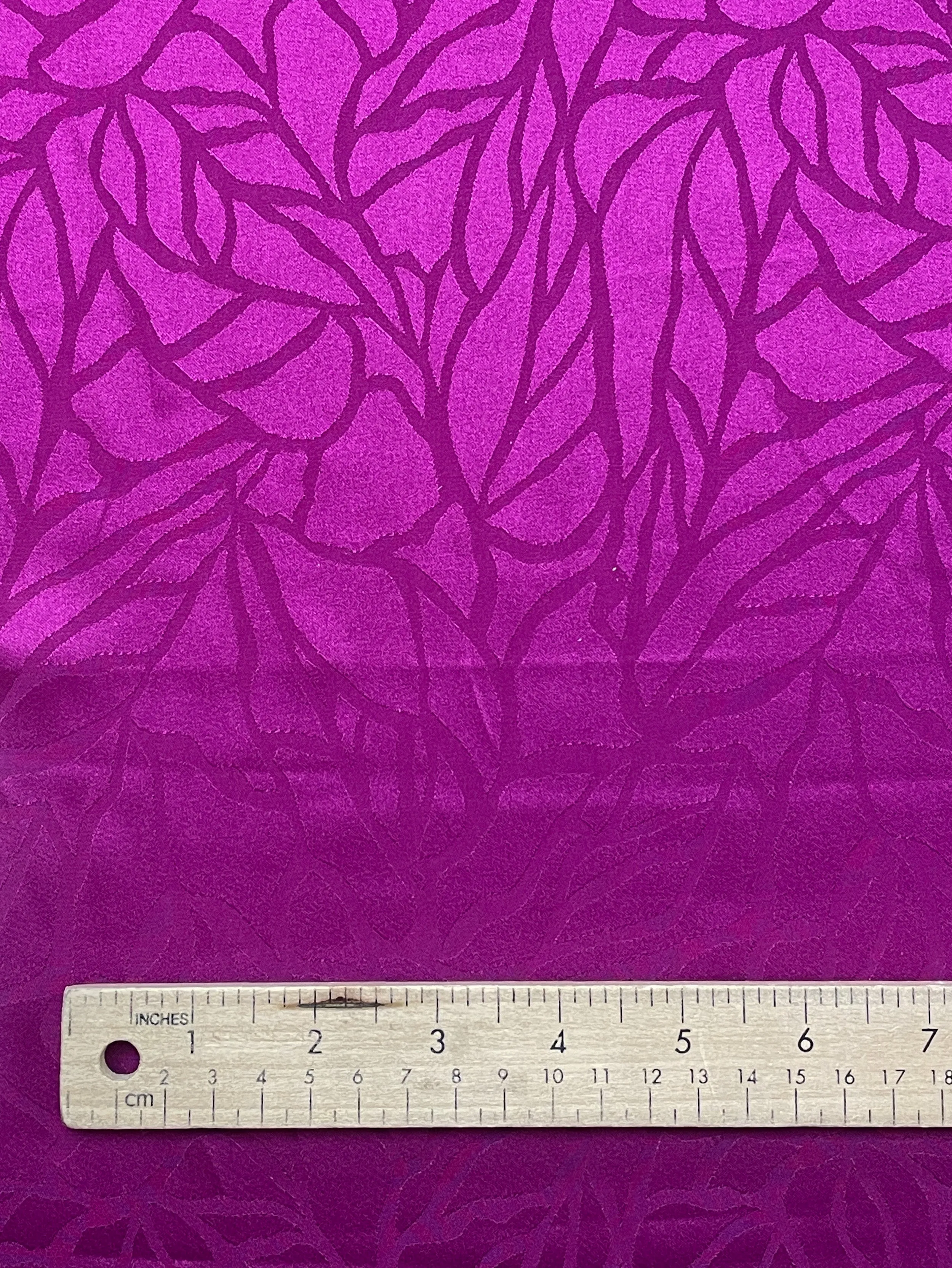 1 1/8 Polyester Jacquard Vintage - Fuchsia