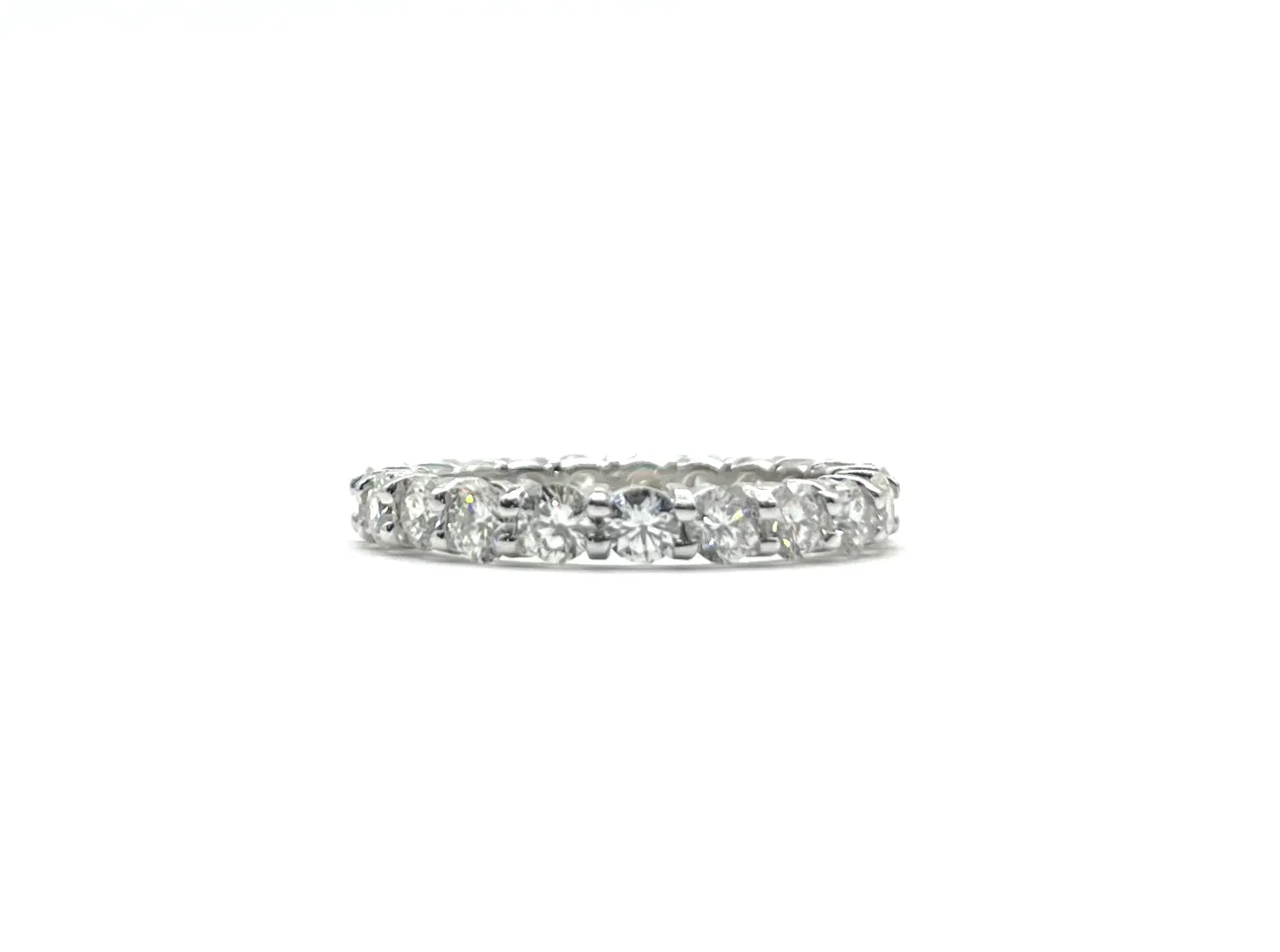 14k White Gold 2.50ctw Natural Diamond Eternity Band