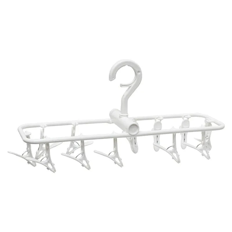 Miniso Foldable Drying Rack with 12 Clips White