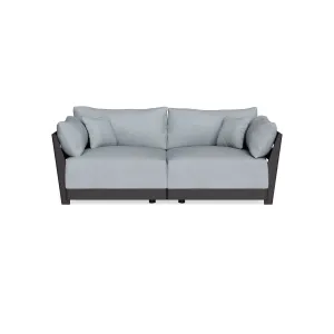 Modular Bondi Black 2-Seater Sofa in Ash | Classic Blend