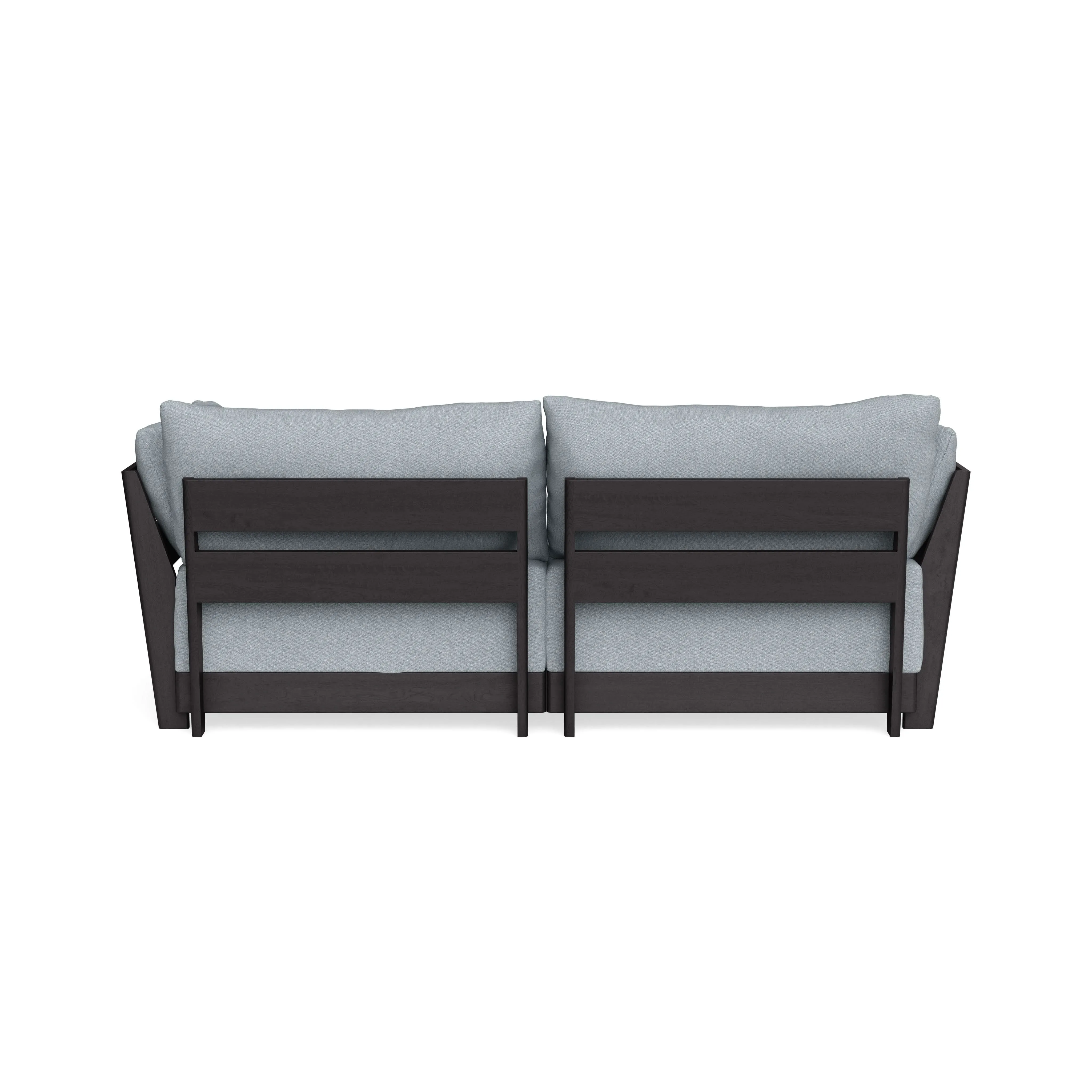 Modular Bondi Black 2-Seater Sofa in Ash | Classic Blend