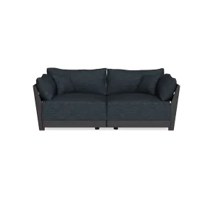 Modular Bondi Black 2-Seater Sofa in Baltic Blue | Classic Blend