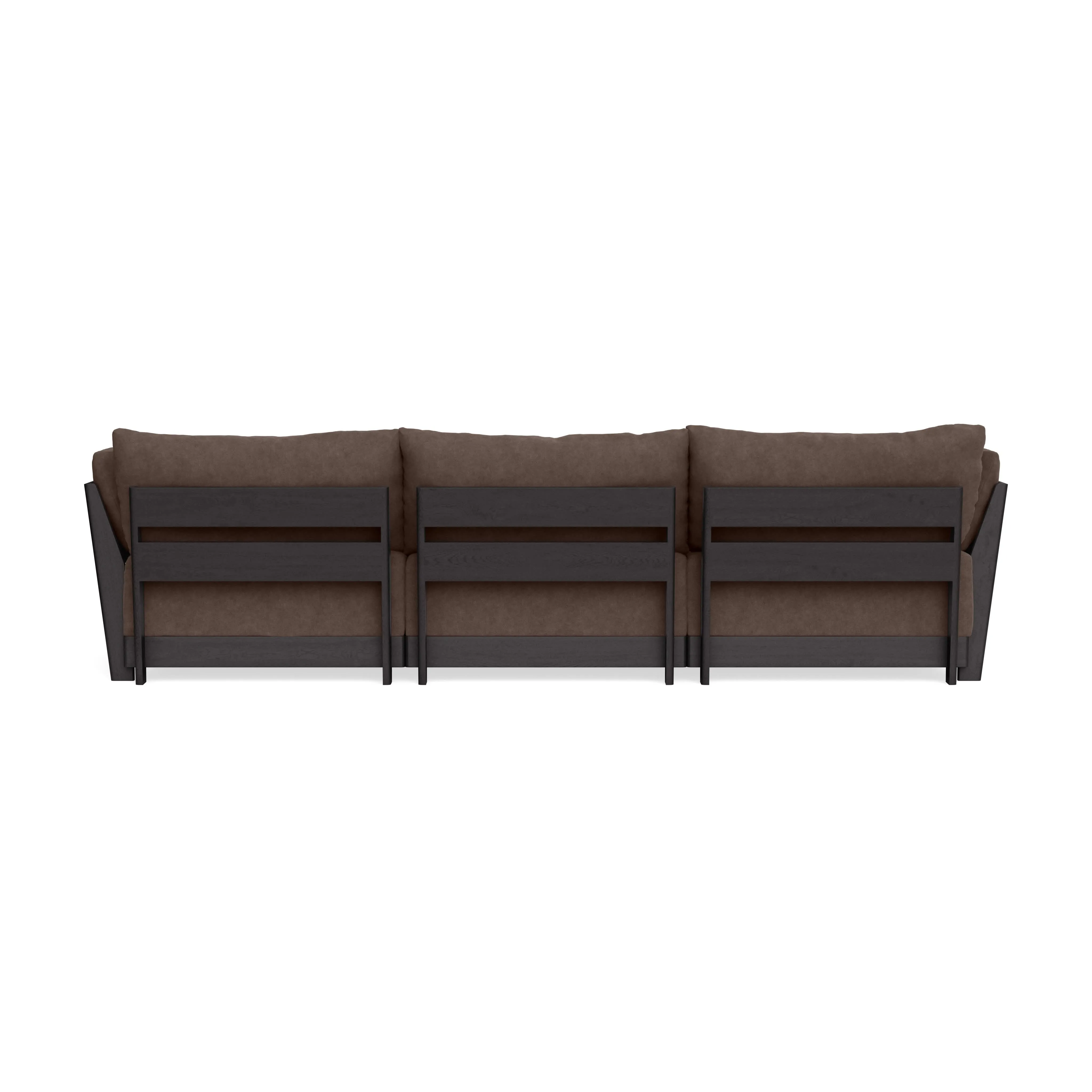 Modular Bondi Black 3-Seater Sofa in Chocolate | Classic Blend