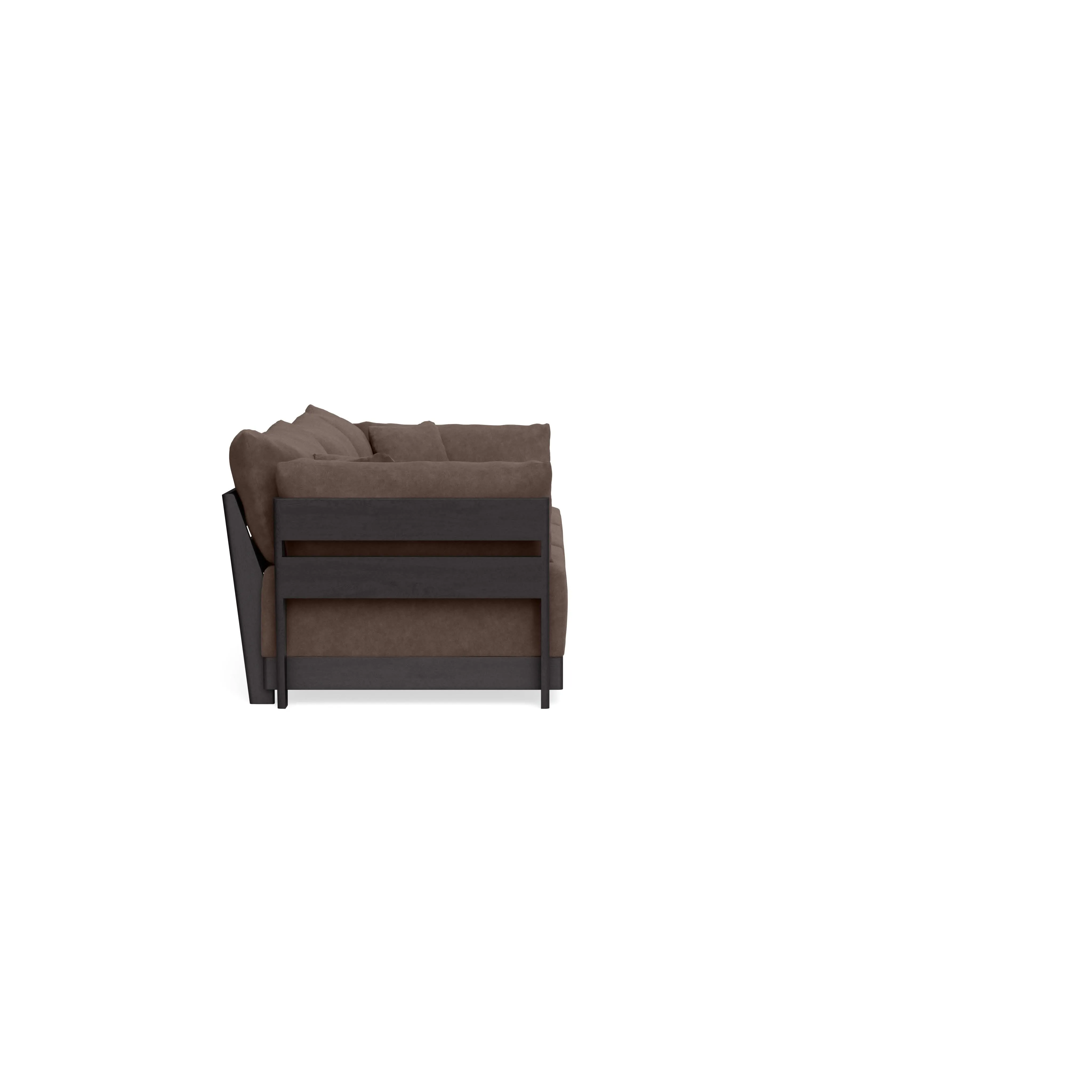 Modular Bondi Black 3-Seater Sofa in Chocolate | Classic Blend