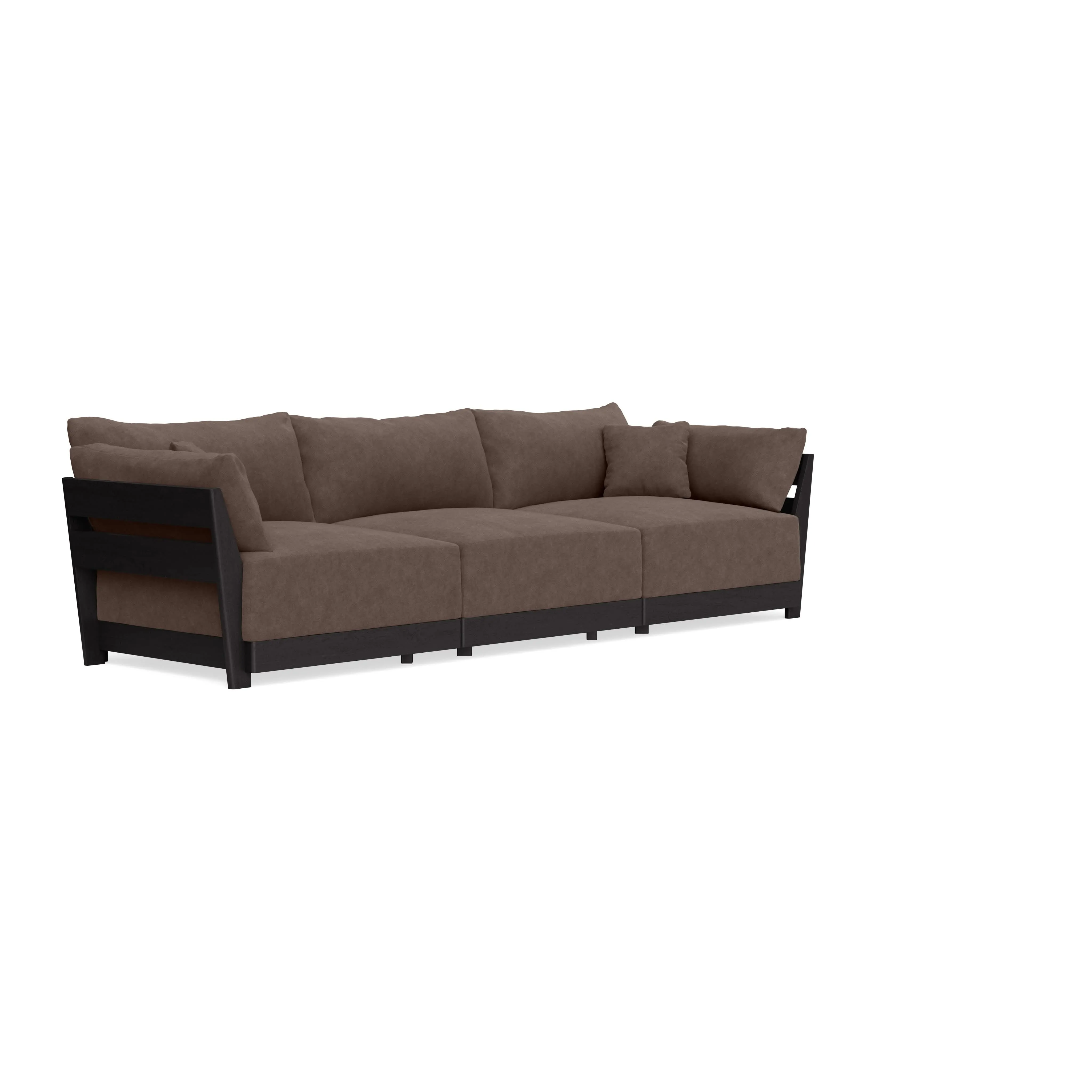 Modular Bondi Black 3-Seater Sofa in Chocolate | Classic Blend