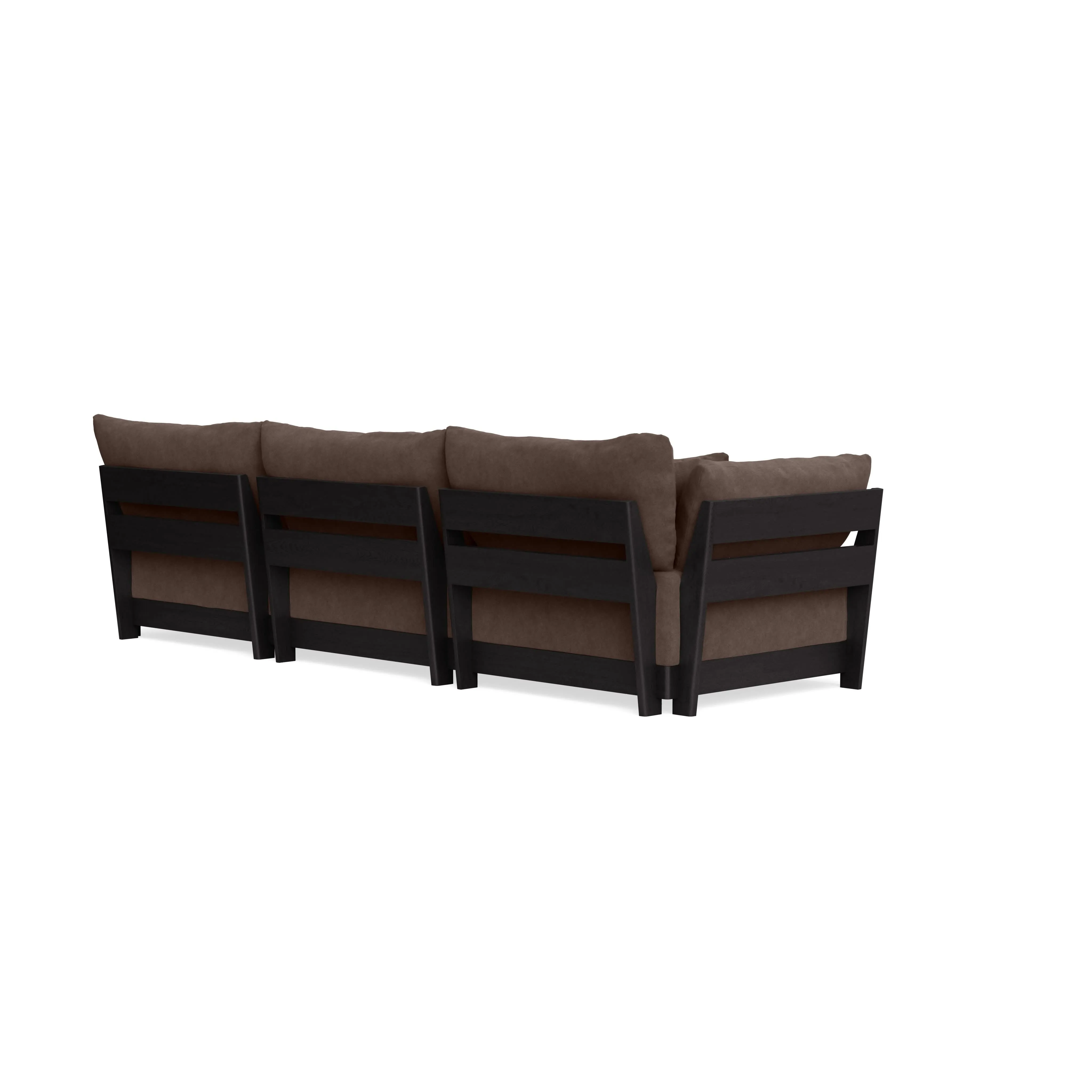 Modular Bondi Black 3-Seater Sofa in Chocolate | Classic Blend