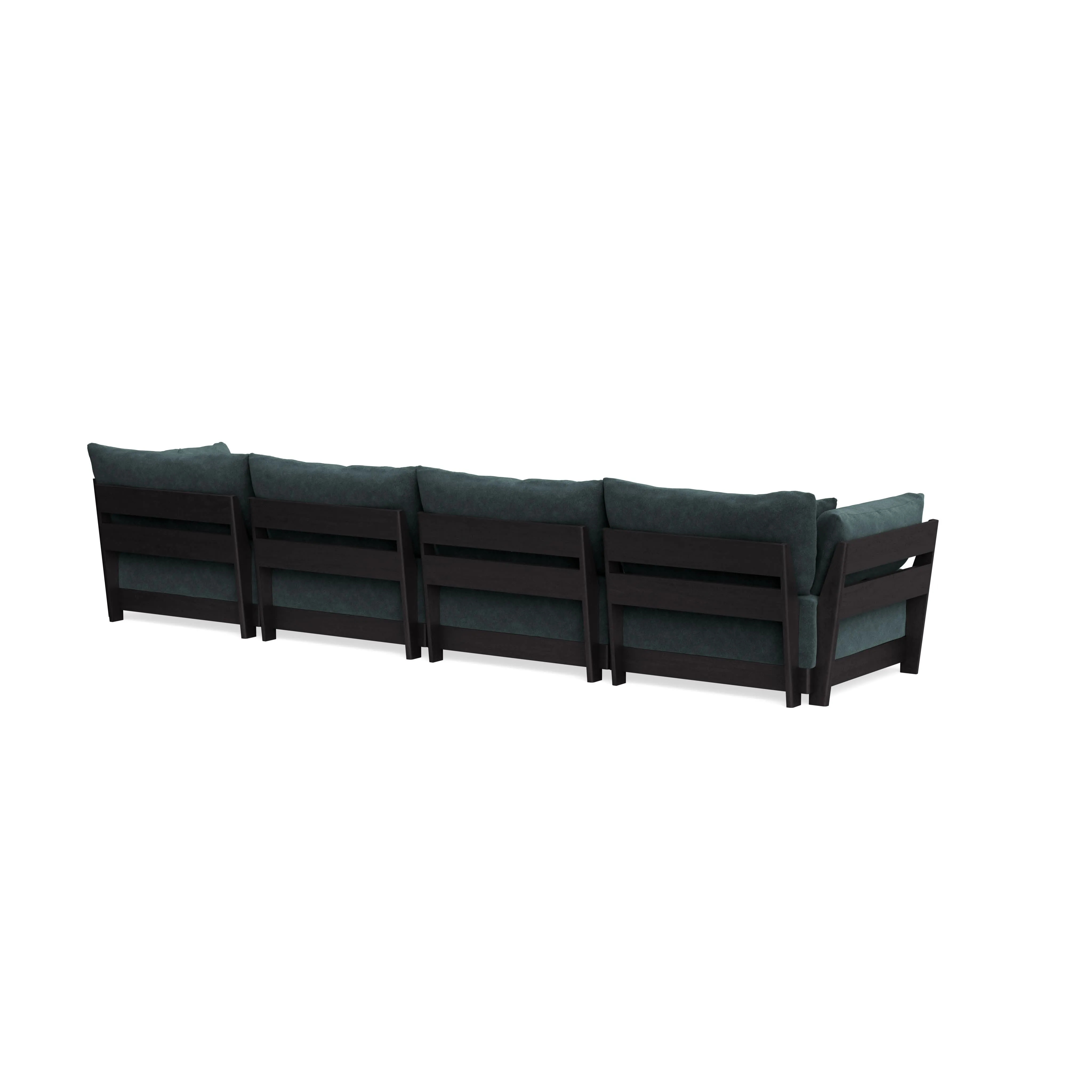 Modular Bondi Black 4-Seater Sofa in Nightfall | Classic Blend