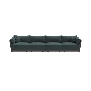 Modular Bondi Black 4-Seater Sofa in Nightfall | Classic Blend