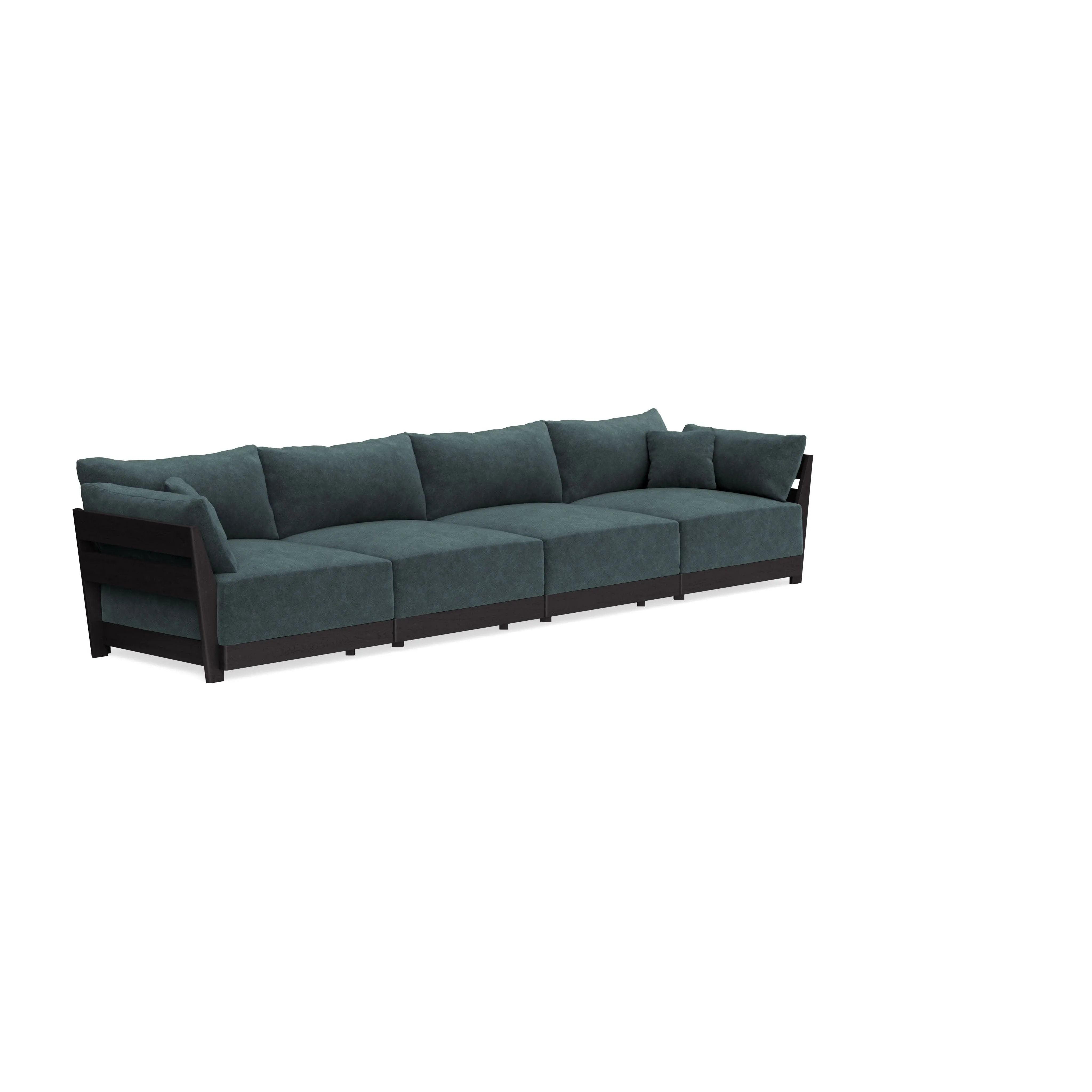 Modular Bondi Black 4-Seater Sofa in Nightfall | Classic Blend