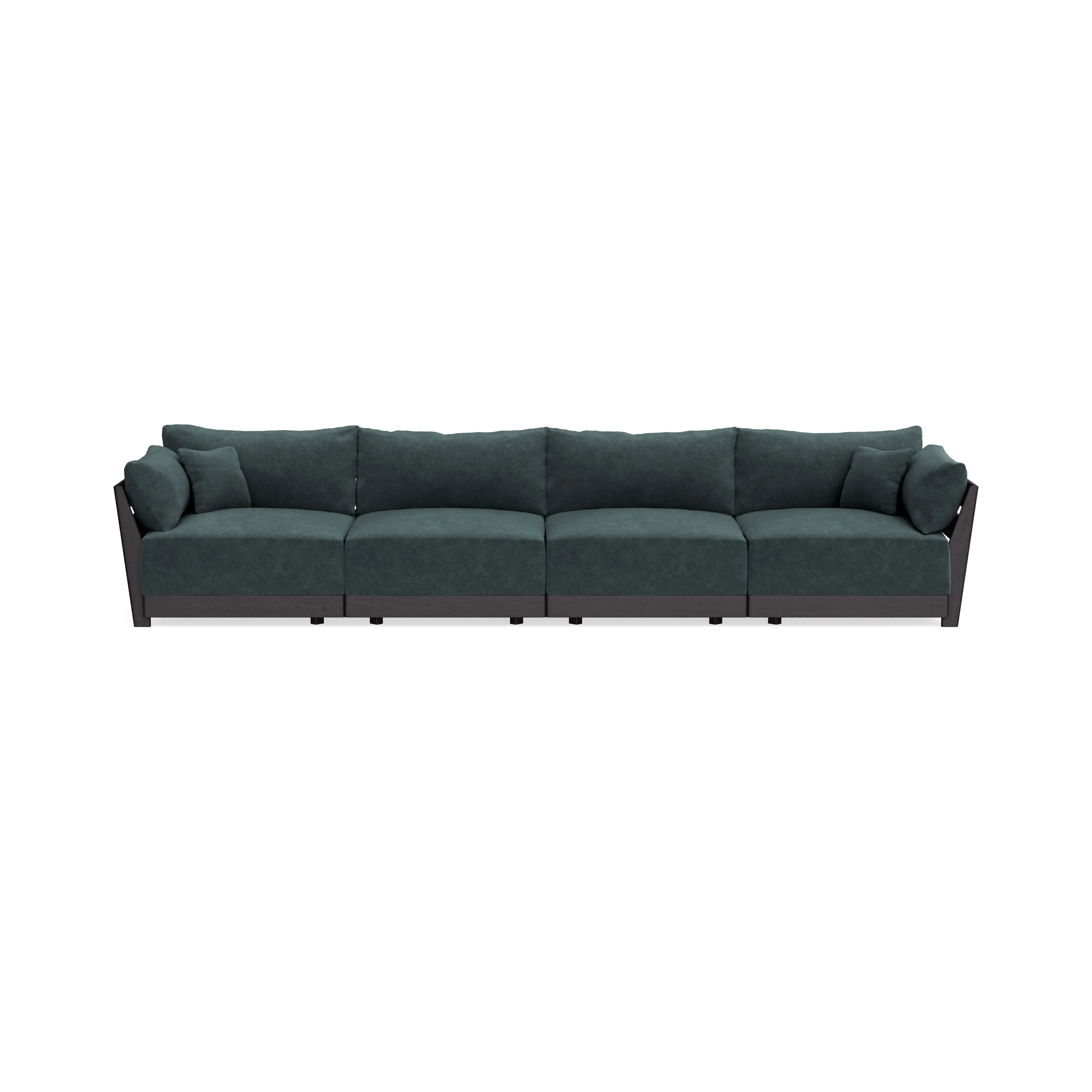 Modular Bondi Black 4-Seater Sofa in Nightfall | Classic Blend