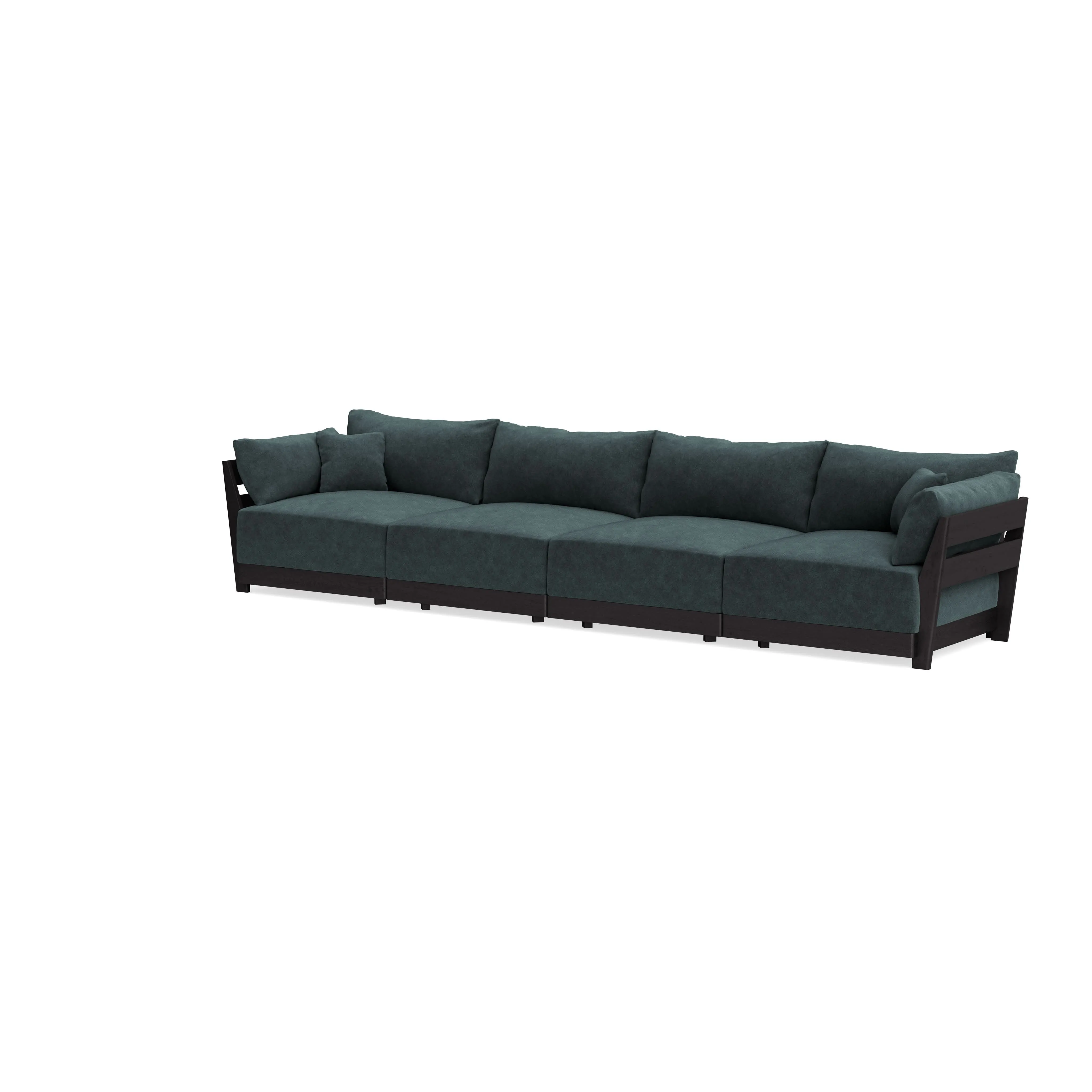 Modular Bondi Black 4-Seater Sofa in Nightfall | Classic Blend