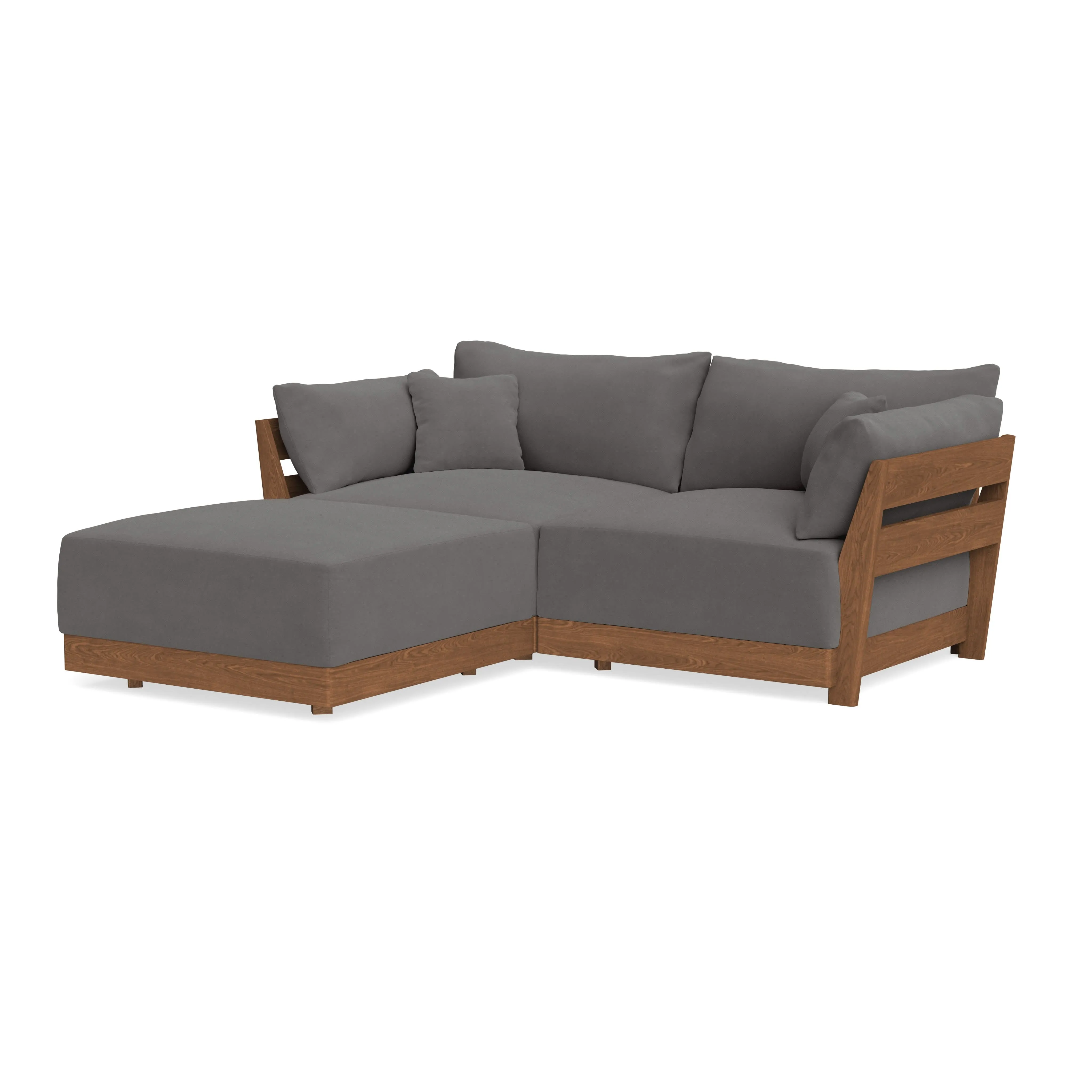 Modular Bondi Espresso 2-Seater Sectional in Burnt Ember | Classic Blend