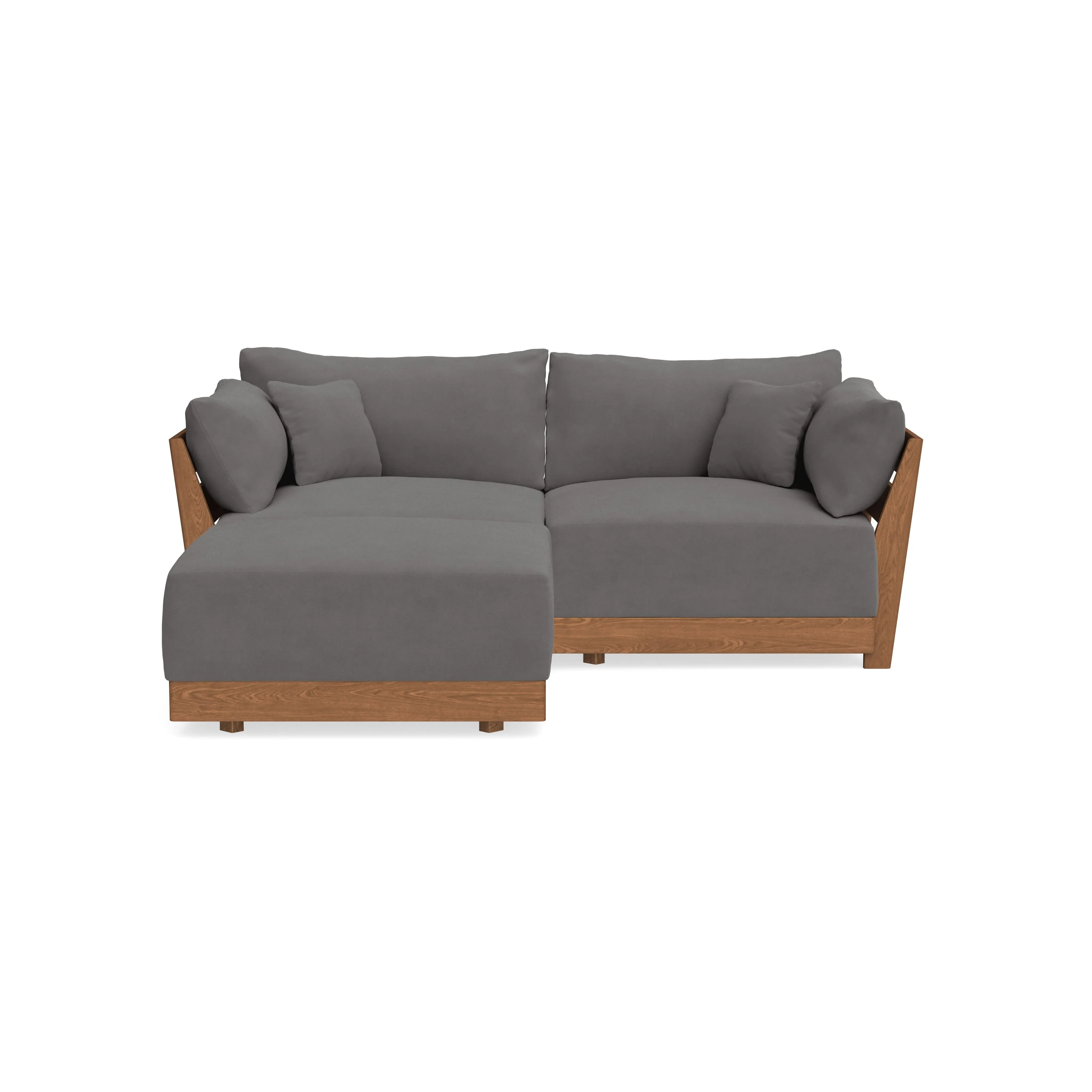 Modular Bondi Espresso 2-Seater Sectional in Burnt Ember | Classic Blend