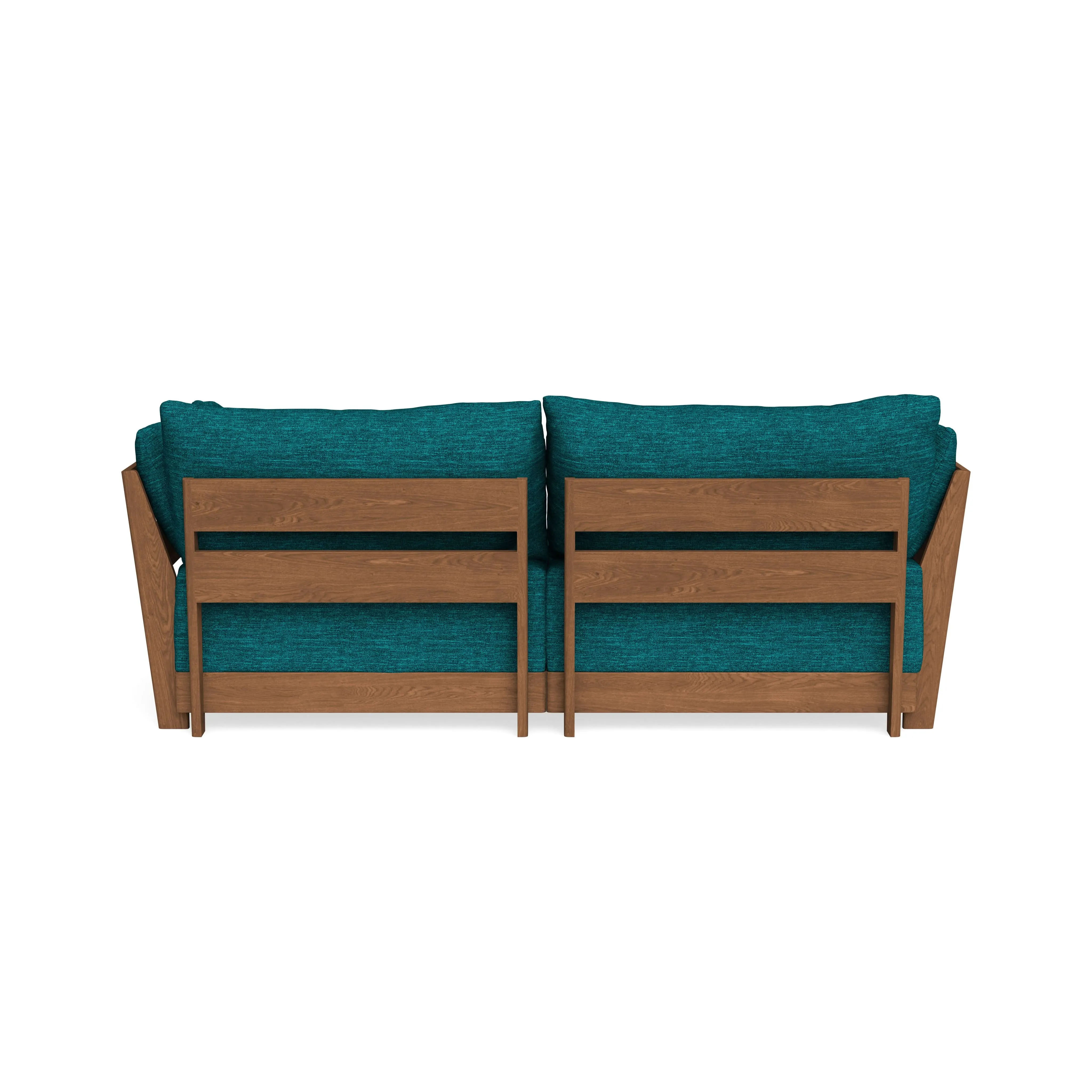 Modular Bondi Espresso 2-Seater Sofa in Marine Teal | Classic Blend