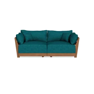 Modular Bondi Espresso 2-Seater Sofa in Marine Teal | Classic Blend