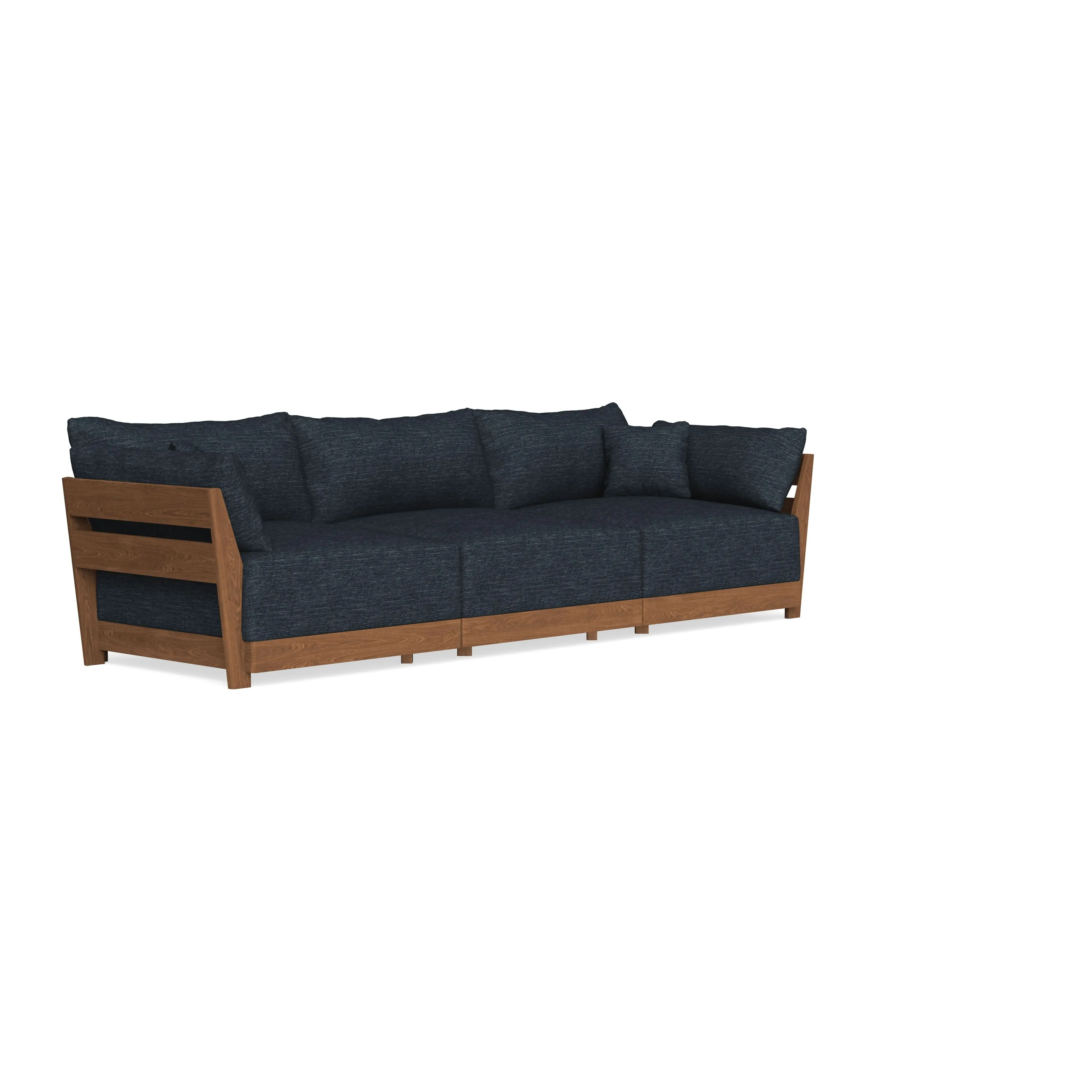 Modular Bondi Espresso 3-Seater Sofa in Baltic Blue | Classic Blend