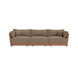 Modular Bondi Espresso 3-Seater Sofa in Coffee | Classic Blend