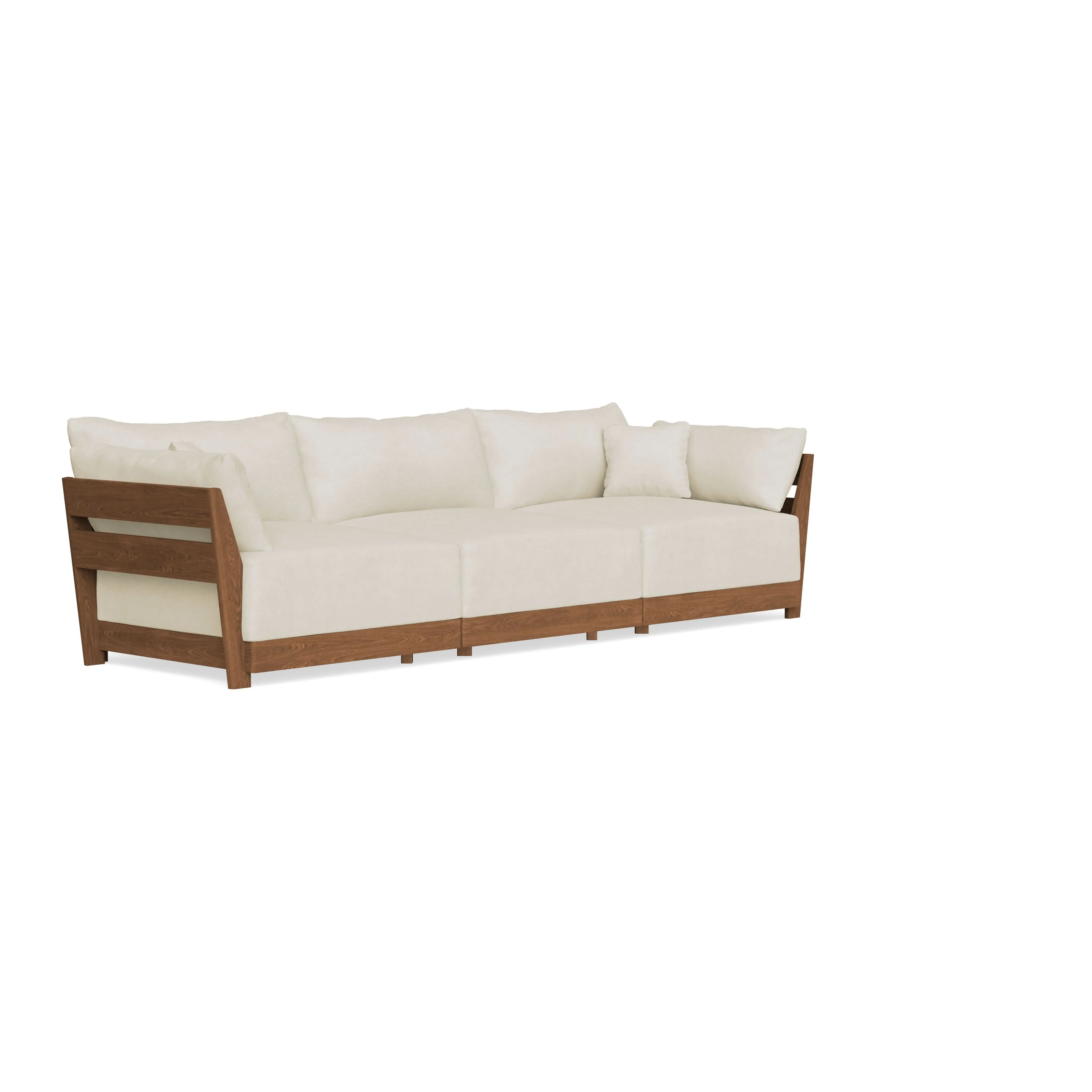 Modular Bondi Espresso 3-Seater Sofa in Mascarpone | Classic Blend