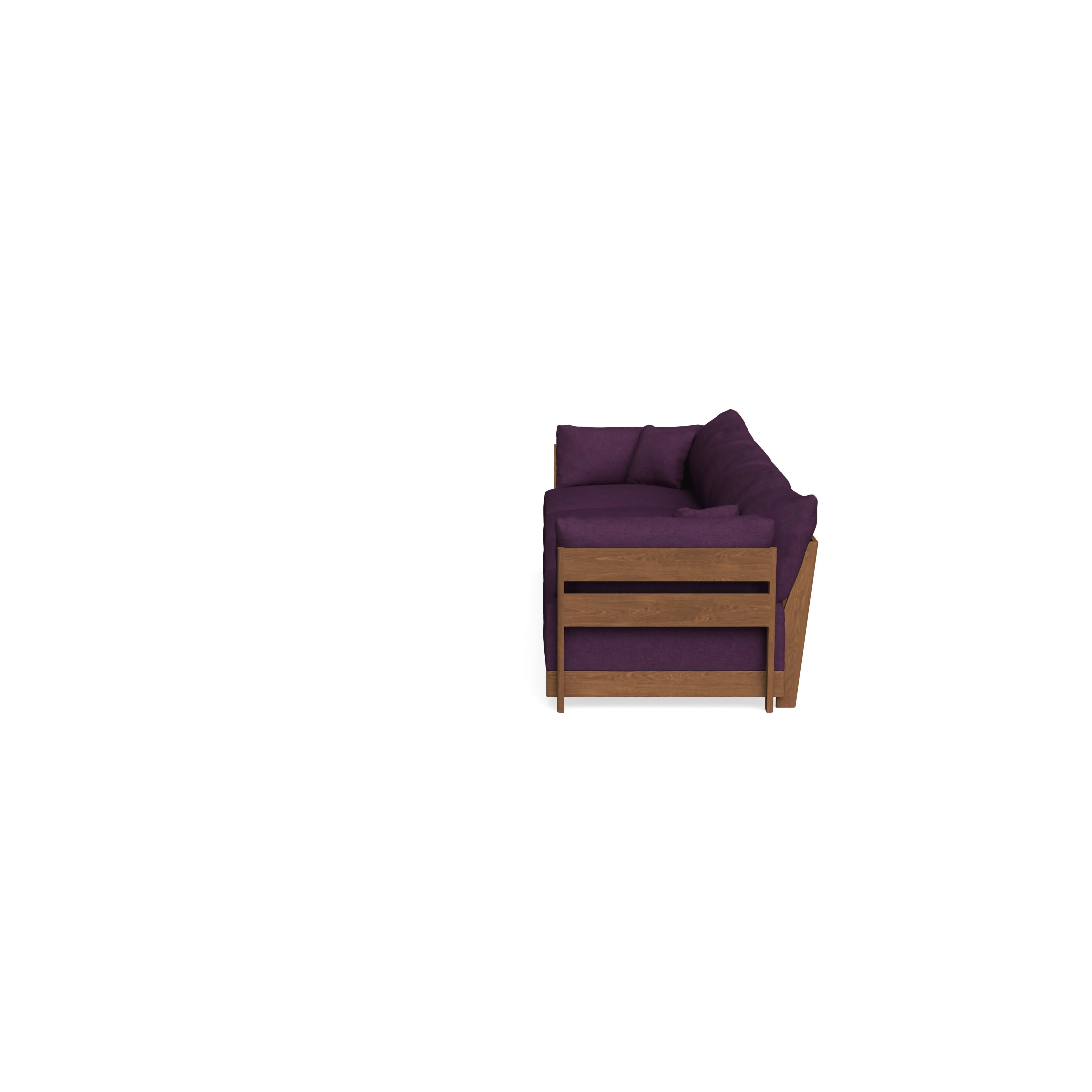 Modular Bondi Espresso 4-Seater Sofa in Aubergine | Classic Blend