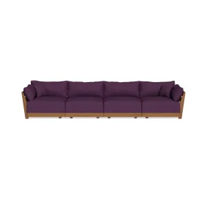 Modular Bondi Espresso 4-Seater Sofa in Aubergine | Classic Blend