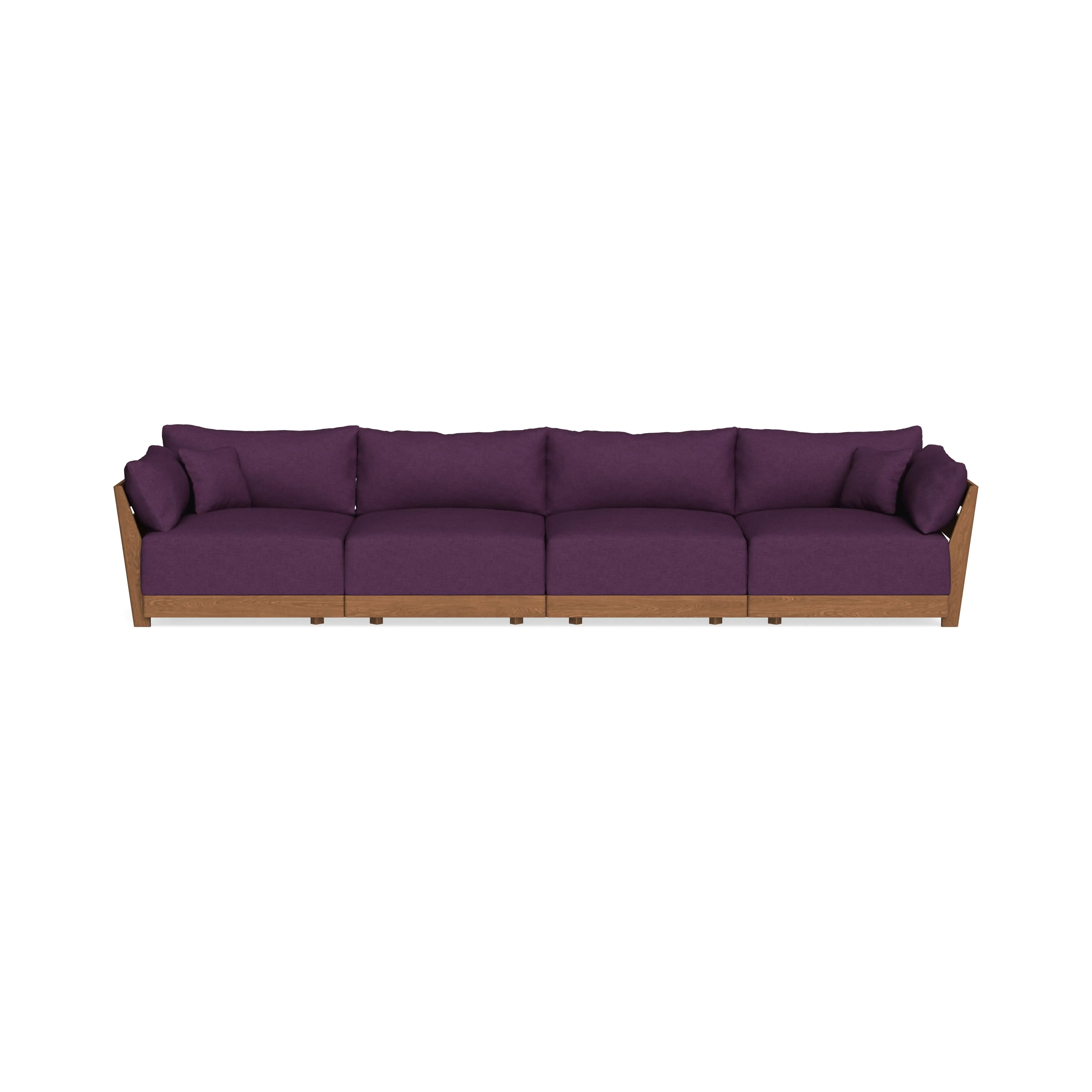 Modular Bondi Espresso 4-Seater Sofa in Aubergine | Classic Blend