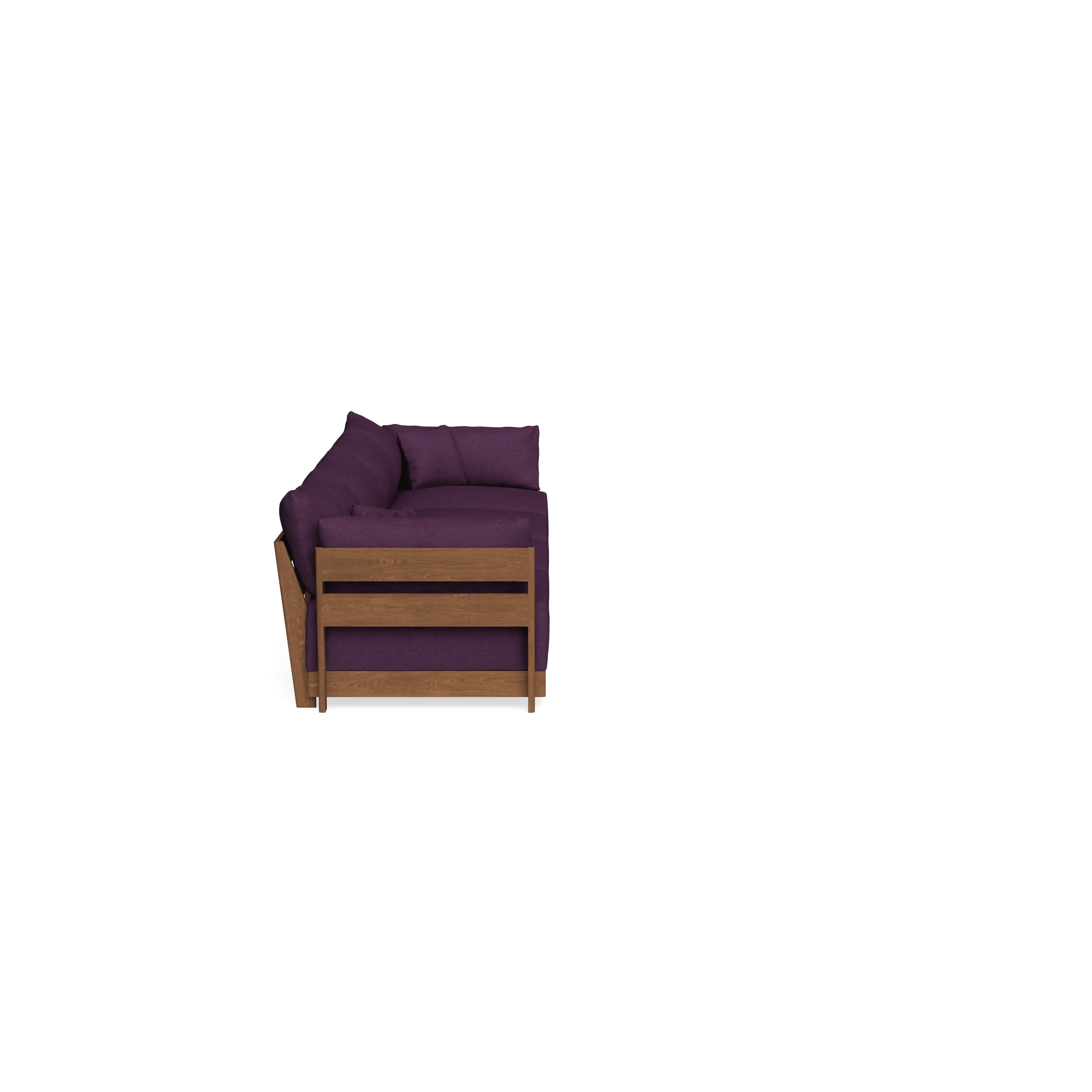 Modular Bondi Espresso 4-Seater Sofa in Aubergine | Classic Blend