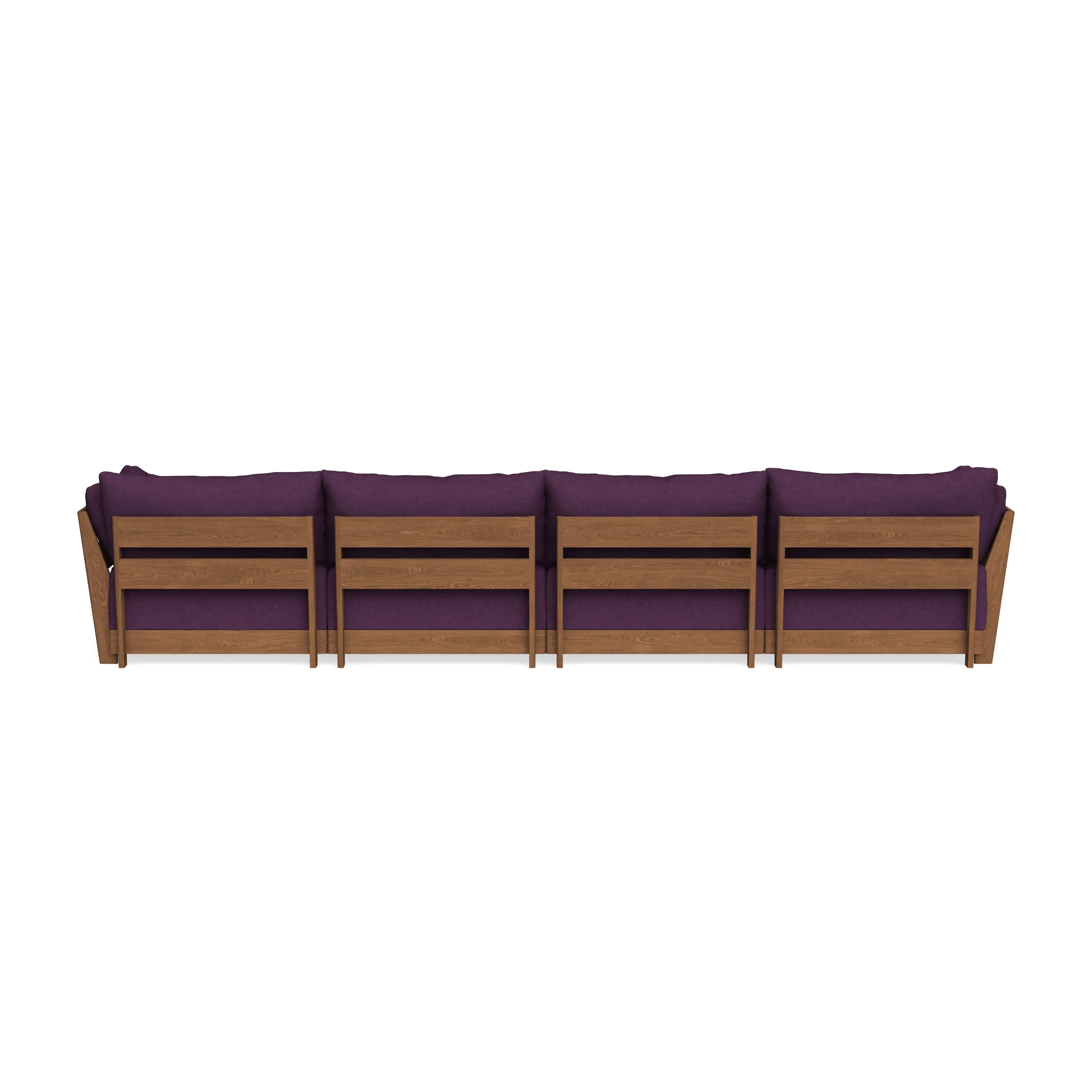 Modular Bondi Espresso 4-Seater Sofa in Aubergine | Classic Blend