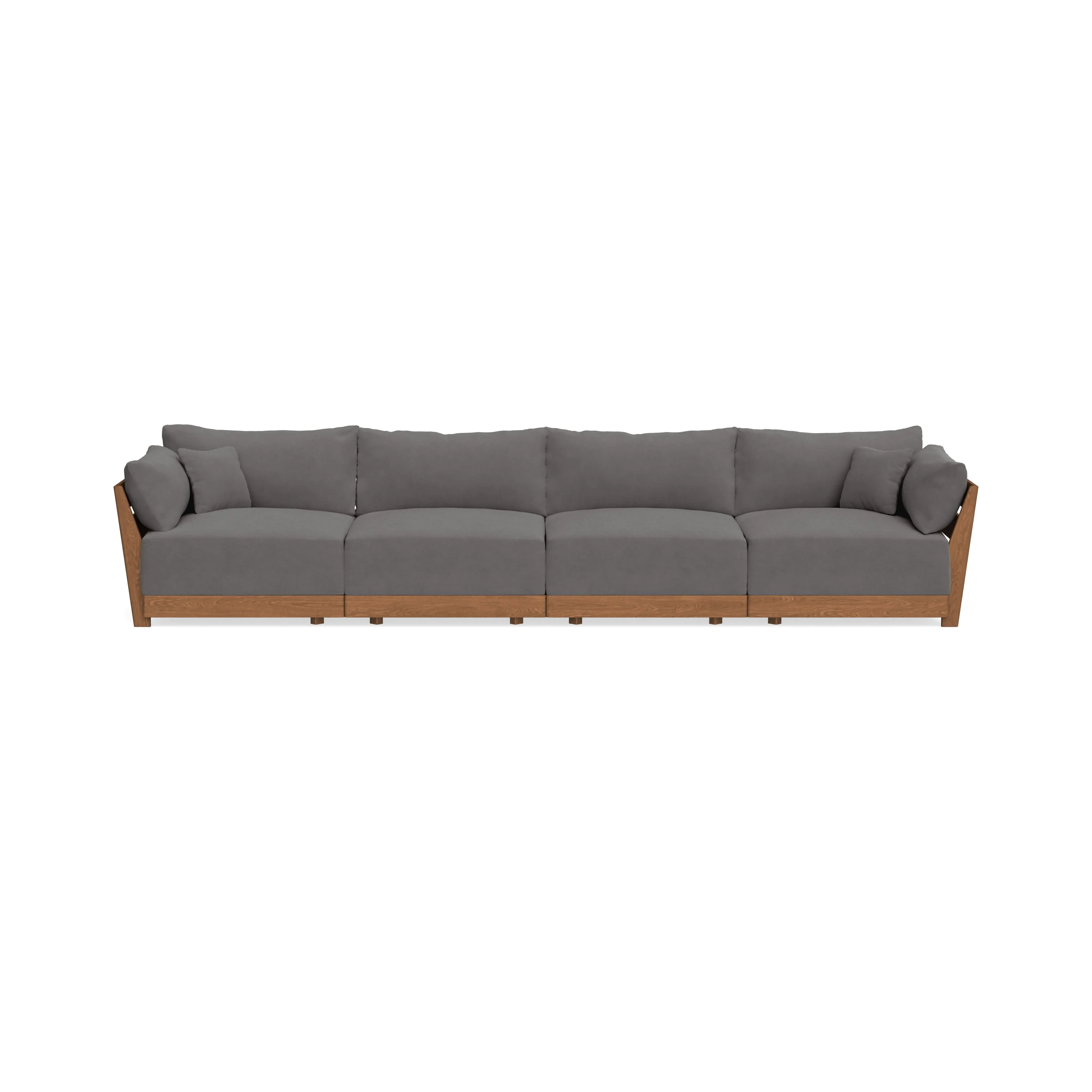 Modular Bondi Espresso 4-Seater Sofa in Burnt Ember | Classic Blend