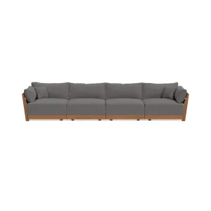 Modular Bondi Espresso 4-Seater Sofa in Burnt Ember | Classic Blend