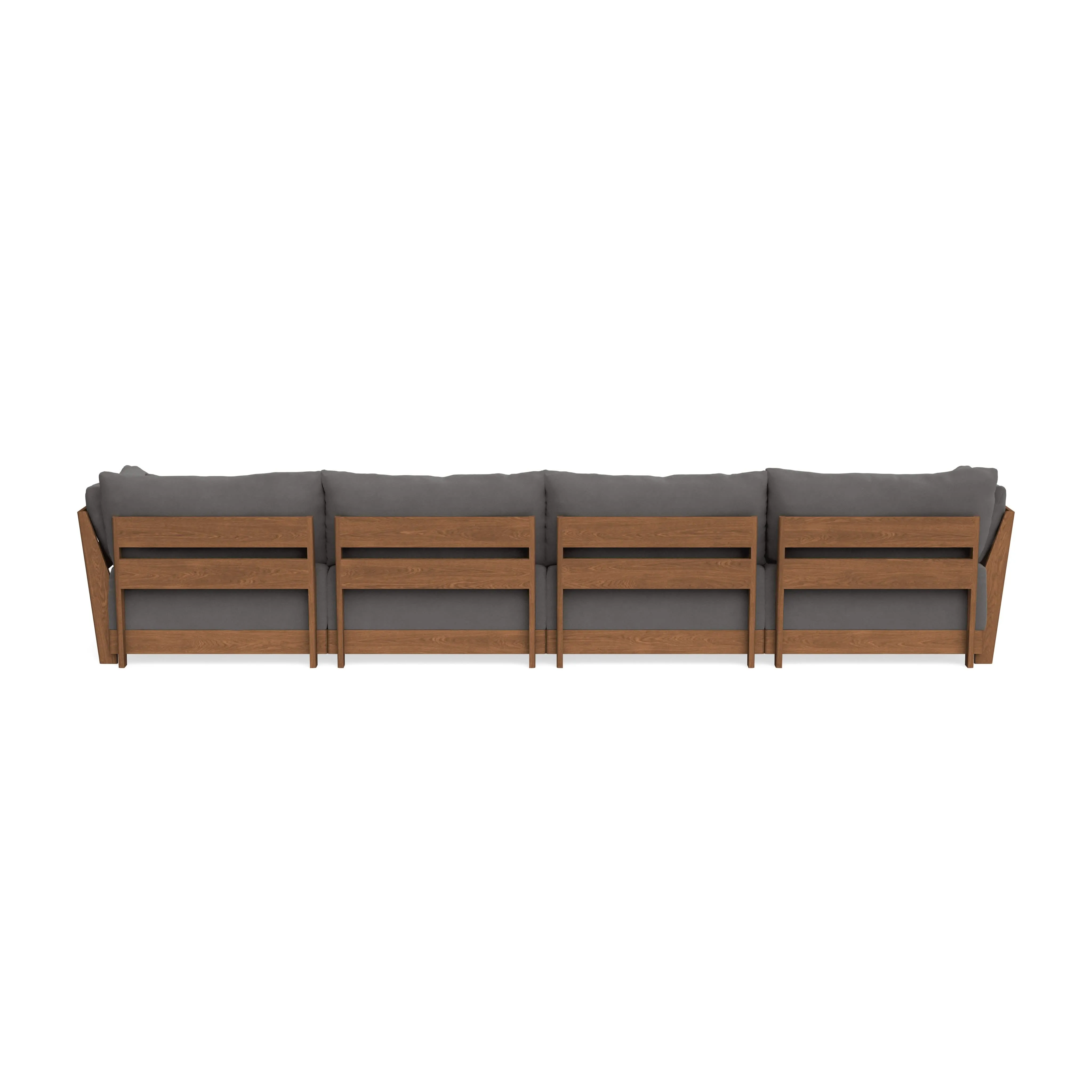 Modular Bondi Espresso 4-Seater Sofa in Burnt Ember | Classic Blend