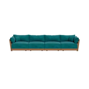 Modular Bondi Espresso 4-Seater Sofa in Peacock | Classic Blend