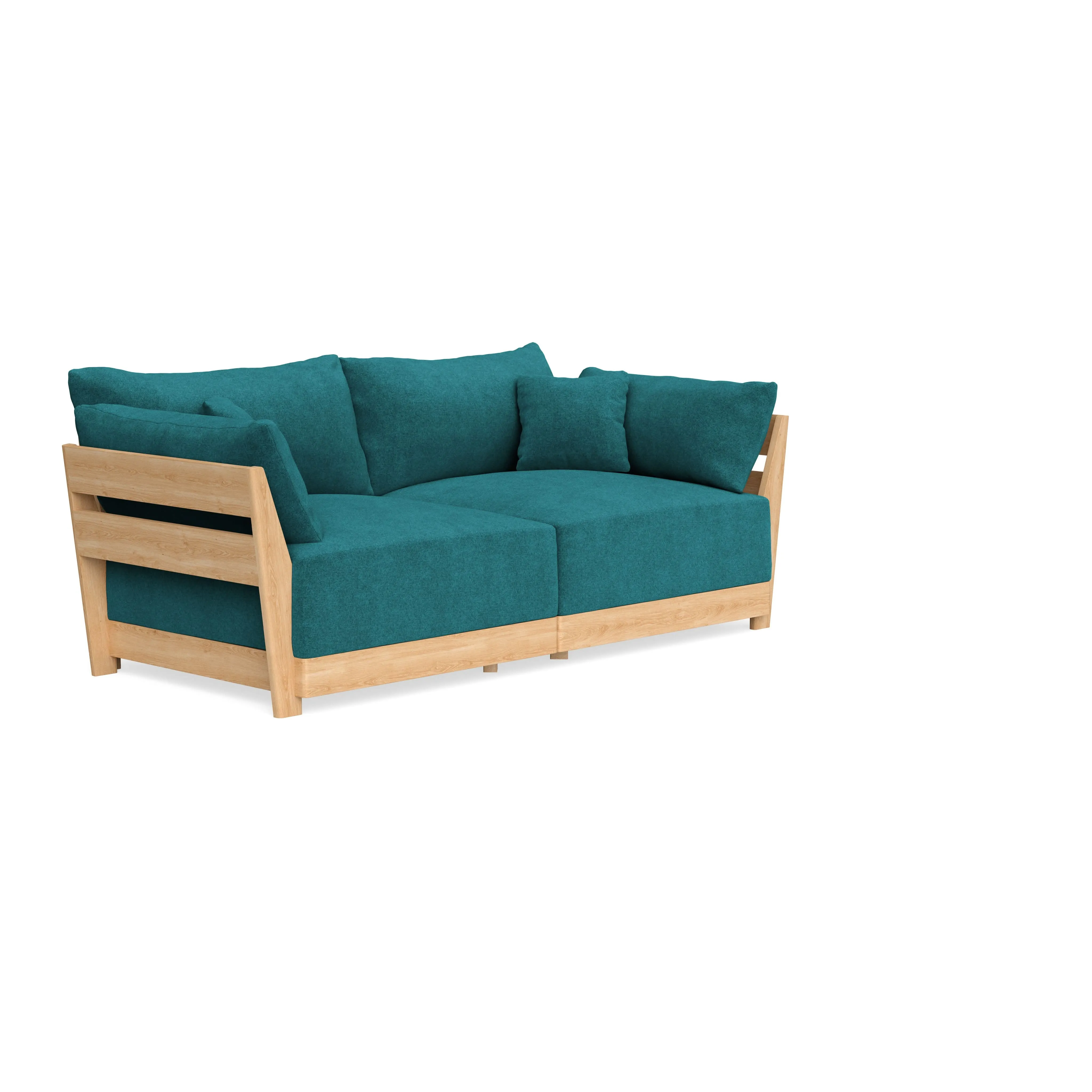 Modular Bondi Latte 2-Seater Sofa in Ocean | Classic Blend