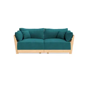 Modular Bondi Latte 2-Seater Sofa in Ocean | Classic Blend