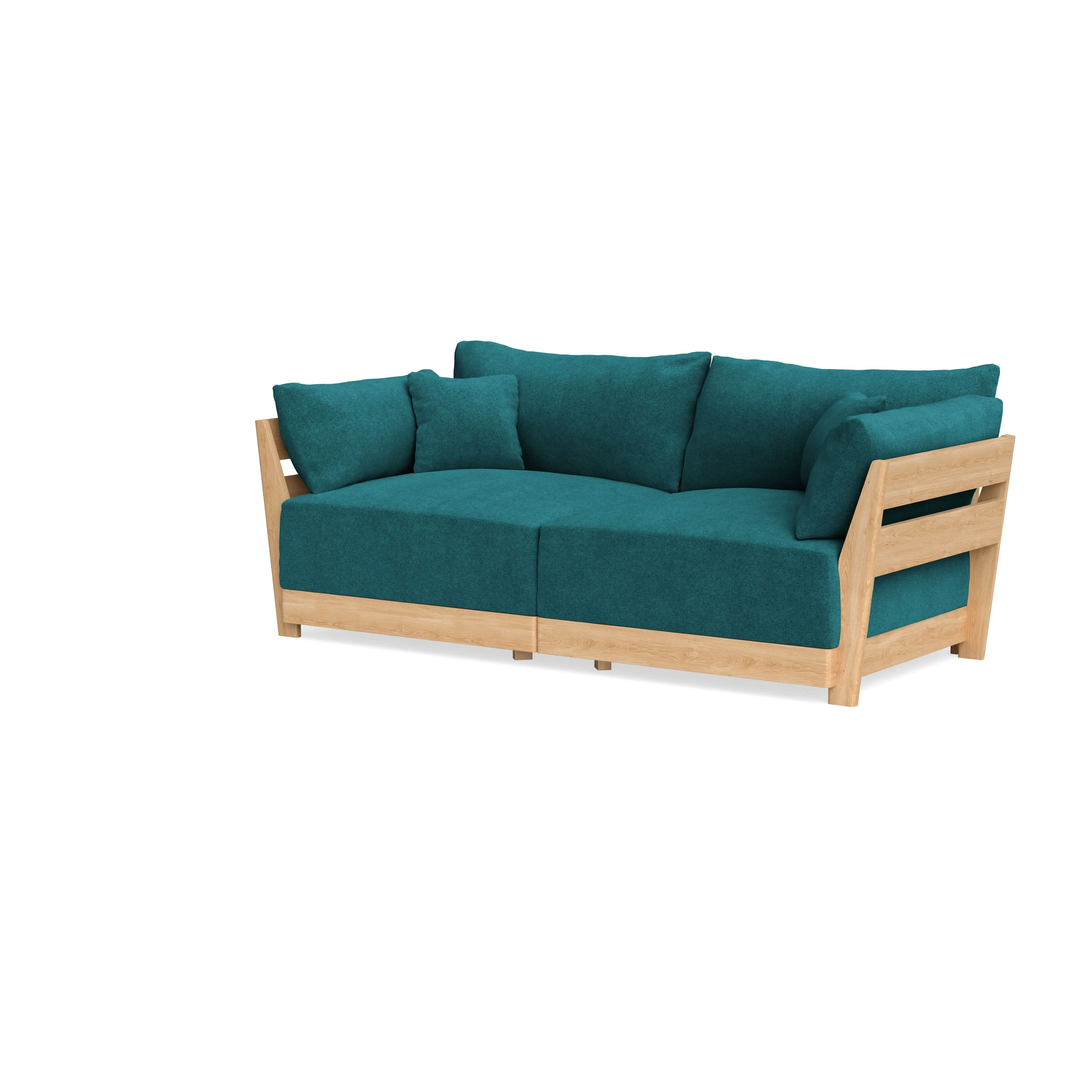 Modular Bondi Latte 2-Seater Sofa in Ocean | Classic Blend