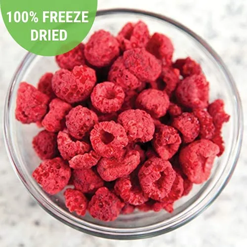 Nutristore Freeze Dried Raspberries Pack of 4 | #10 Can Fruit | Perfect Healthy Snack | Emergency Survival Bulk Fruit Food Storage | Amazing Taste & Quality | 25 Year Shelf Life