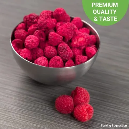 Nutristore Freeze Dried Raspberries Pack of 4 | #10 Can Fruit | Perfect Healthy Snack | Emergency Survival Bulk Fruit Food Storage | Amazing Taste & Quality | 25 Year Shelf Life