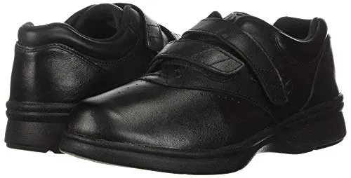 Propet Women's W3915 Vista Walker Sneaker,Black Smooth,6.5 M (US Women's 6.5 B)