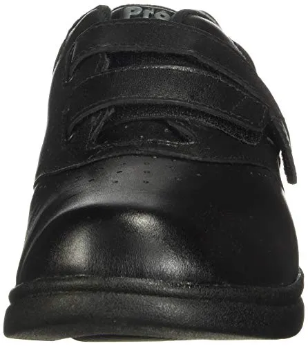 Propet Women's W3915 Vista Walker Sneaker,Black Smooth,6.5 M (US Women's 6.5 B)