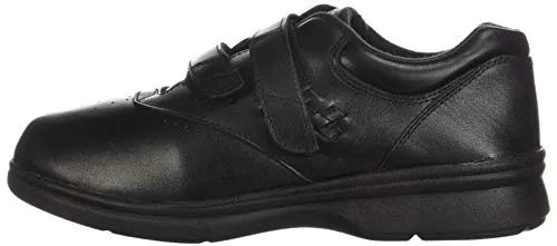 Propet Women's W3915 Vista Walker Sneaker,Black Smooth,6.5 M (US Women's 6.5 B)