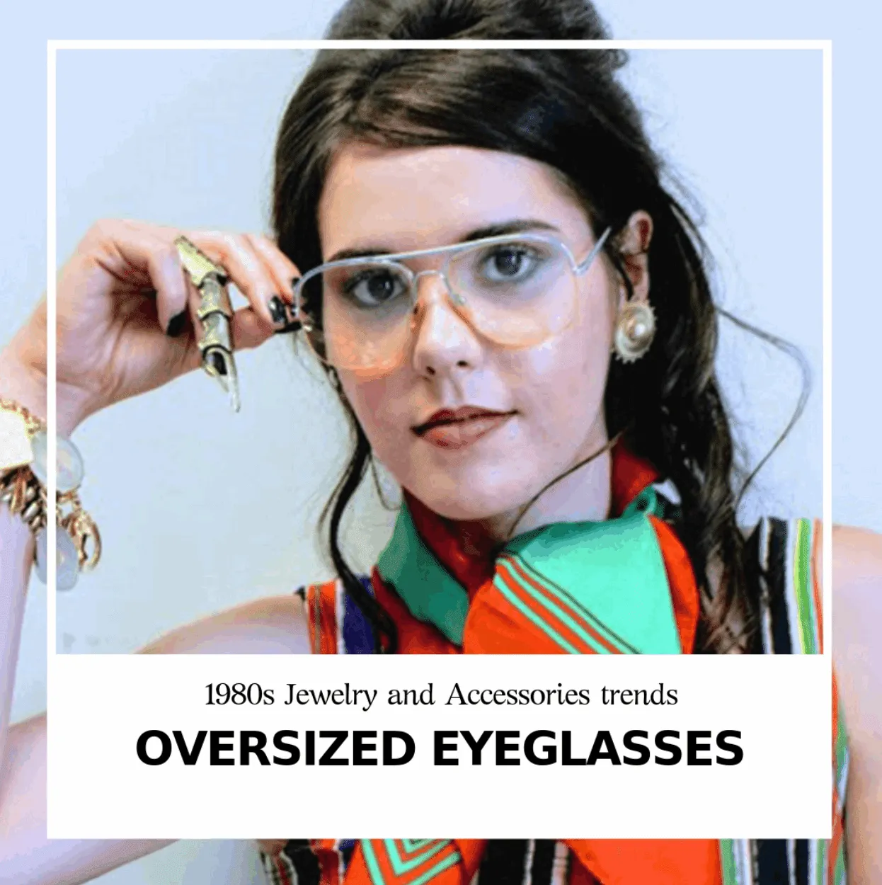 Retro Chic: Authentic Vintage Eyewear with Silver Metal Frame