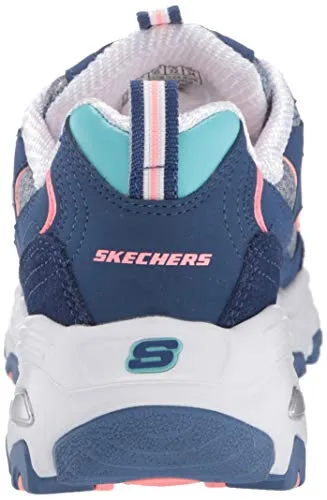 Skechers Women's Athleisure Sneaker, Navy/Pink,9 M US