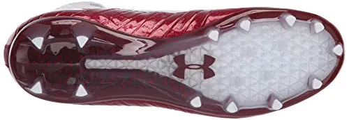 Under Armour Men's Highlight MC Football Shoe, Cardinal (602)/White, 12