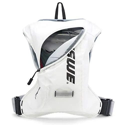 USWE Nordic 4 Litre, Ski Backpack, Winter Snow Hydration Pack with 2.0 Litre/ 70 Ounce Hydration Bladder, for Men and Women. Insulated with Thermo Cell Freeze Protection. Bounce Free. White.