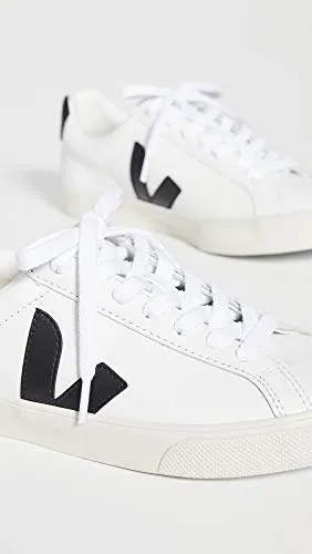 Veja Women's Esplar Logo Sneakers, Extra White/Black, 6 Medium US