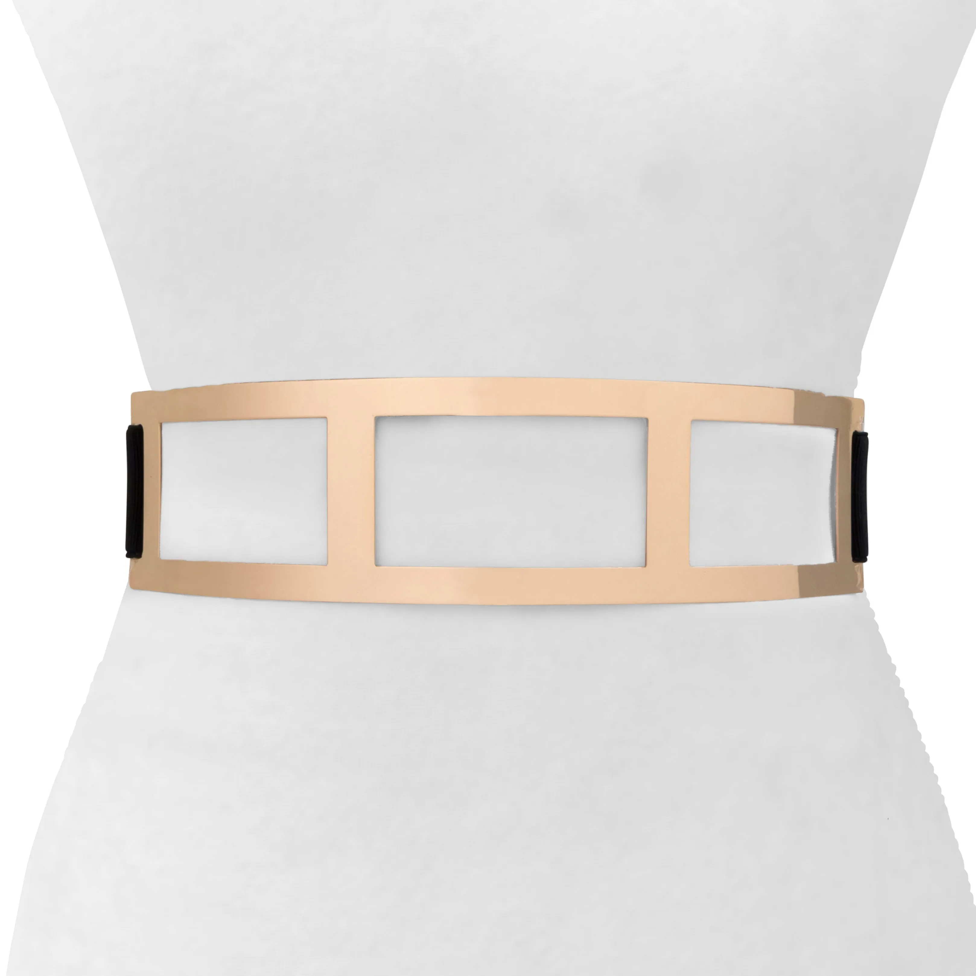 Women's Designer Metallic Window Belt